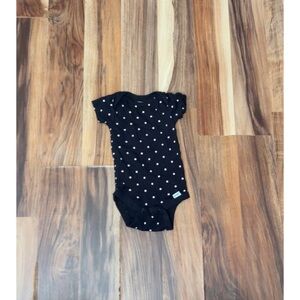 Carter's Black and White Polka Dot Bodysuit